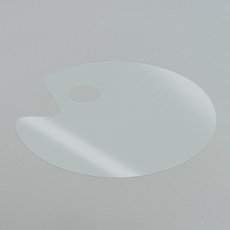블루라운지 굿드로잉 투명 아크릴 팔레트 타원형 20X30CM 빠렛트, 1개, 1