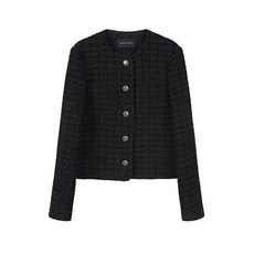 플라스틱아일랜드 라운드넥 아웃포켓 울트위드 자켓 PR4WJ061 562157