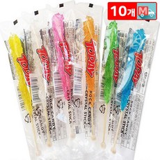 투데이 크리스탈 락 캔디 22g 1개 X 10 스틱 막대사탕