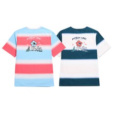 핏섬 T24UNI1411 남성 여성 반팔 티셔츠