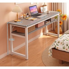 테이블 심플 임대 주택 홈워크 e스포츠 침실 책상 학생 공부 데스크탑 컴퓨터, 5)GRAY100 40CM-B