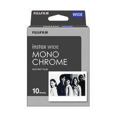 FUJIFILM instax WIDE BLACK 寬幅底片 (10張入) 橫幅底片, 1個, Widemonochrome寬幅底片黑白復刻