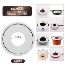加厚不銹鋼環形蒸片 通用性強, 1個, 18CM