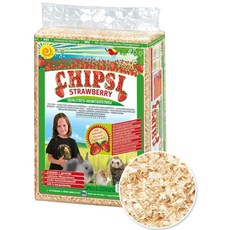 칩시 가문비나무&전나무 칩스 소동물베딩 딸기 60L, 3.2kg, 1개