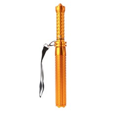 多功能伸縮LED手電筒 破窗器強光照明 野外求生燈 緊急照明工具 車用變焦手電筒 台灣現貨, 1個, 金『送直充+電池+充電器+車用充+吊繩』, 金