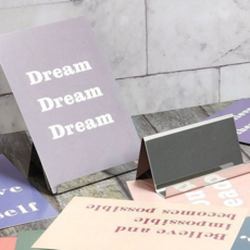 스테인레스 명함 거치대 고급 금속 사무실 실버 명함 거치대 데스크 테이블 다용도 메모지 신분증 카드