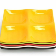 주방식기 한식뷔페 식기 정사절 접시 중 검정색 식당그릇 분식그릇 79000EA 1EA, 본상품