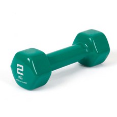 아령 PVC 컬러아령 2.0kg (단품1개) (그린)