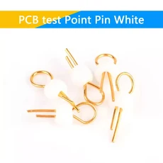 10pcs 세라믹 금도금 구리 솔더 프로브 1.0 1.8mm PCB 회로 기판 테스트 핀 포인트 비드 링 THM, 1개