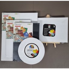 유화용 면천 캔버스 20X30 30X40 원형 캔버스, 30X40화이트