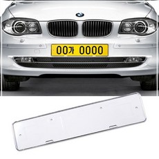 번호판 플레이트 차량용 번호판가드 롱 스텐번호판 가드 익스테리어 용품 자동차 보조 플레이트 번호판 dew+35093zE