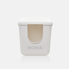 [본사직영ROMA]로마 즐똥 고양이화장실 후드형 대형, 아이보리, 1개