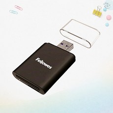 펠로우즈 USB 카드리더기 2IN1 고속 데이터전송 98228 카드 리더기 SD카드 리더