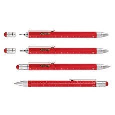 【Troika 梅森巴赫】多功能工具筆#可觸控附多種小工具與水平儀#PIP20(1筆5用多色可選), 紅色 RD, 1個