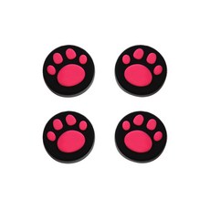 닌텐도 스위치 조이스틱 커버 4p 고양이 발바닥 스틱 캡, 핑크