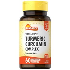 Sundance Turmeric Curcumin Complex | 60 Quick Release Capsules | Traditional Herbal Supplement | N, 1개