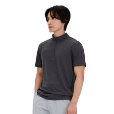 밀레 25SS 남성용 냉감소재 쿨스트라이프 집업 반팔 티셔츠 MXUUT074(출시가89000원) 592511