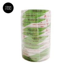 環美 Greatcom 台灣製 超透明 OPP 文具膠帶, 1個, 12mm(12入)