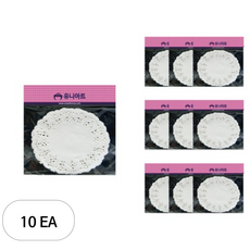 유니아트 1000 종이레이스 대, 혼합 색상, 10개입