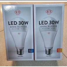 旭光LED 30省電燈泡, 1個, 黃光