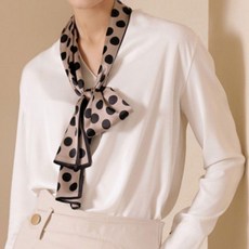 PA 스카프 정장 쁘띠스카프 겨울 미니 포인트 캐주얼 도트 가을 여성 롱 봄