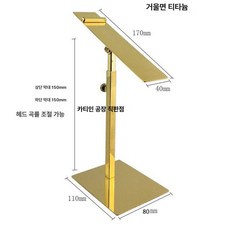 매장 신발dp 운동화 거치대 신발진열대, 1개, 폴리싱 티타늄골드 소형 높은