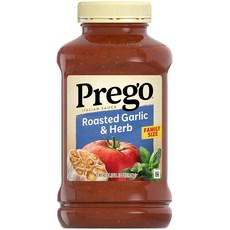 Prego 볼로냐 고기 소스 666.2g(23.5온스) 병 155165, 45 Ounce (Pack of 1), 구운 마늘 및 허브