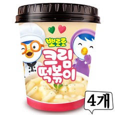 뽀로로 크림 떡볶이 115g (무료배송), 4개
