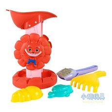 小胡玩具 太陽花沙漏造型沙灘組 沙灘工具 玩沙工具, 1個