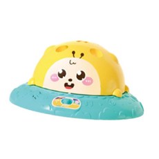 GHSHOP 2 in 1 뮤지컬 점프 스킵 로프 홈 인터랙티브 링 토스 실내 실외 어린이용 장난감 남아 여아 4-8세 선물, 24x24x12, 피.피.피., 노란색, 1개