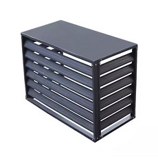 에어컨 실외기 가림막 덮개 케이스 가리개 박스, 커피 3P 4면 커버 110x60x80
