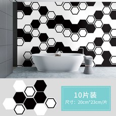 접착식 데코타일 방수 욕실 셀프인테리어 화장실 바닥 부엌 미끄럼방지, 10개, J 10개 세트