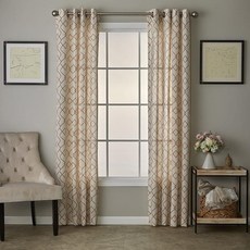 SKL Home by Saturday Knight 체인링크 창문 커튼 패널 132x213.4cm(52x84인치) 스파이스