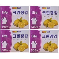 우진크린라이프 위생장갑 (LDPE), 4개, 500개입