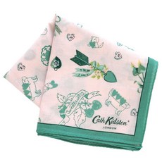 캐스키드슨 대형 거즈 손수건 하트 도그 그린 58cm 001376-0003-02