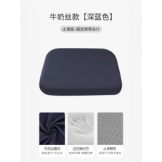 北歐風仿皮圓形懶人坐墩 可收納舊衣服, 牛奶絲款【深藍色】—34*24*3.5