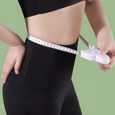 내모미해 허리 피팅 자동조임 줄자 화이트, 2개, 150cm
