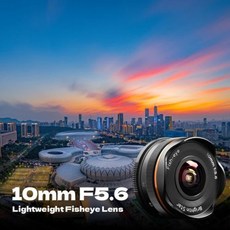 브라이트인 스타 10mm F5.6 PRO 어안 와이드 앵글 APS-C 미러리스 카메라 렌즈 (캐논 RF 소니 E 후지필름, 05 캐논 RF, 01 검정색