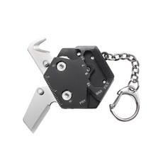 11 種一體式彎刀 多用野營刀, 1 黑色