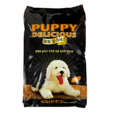 퍼피딜리셔스 전연령 강아지 건식사료, 곡물, 8kg, 1개