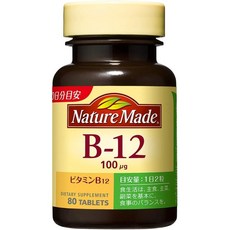 Nature Made 萊萃美 維生素B12補充錠, 1罐, 80顆