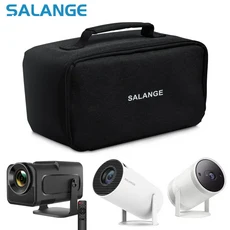 Salange HY320 프로젝터 보관 가방 케이스 여행용 지퍼 보호대 HY300 용 운반, 검정색
