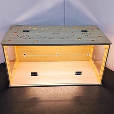 피그미다람쥐용품 햄케이지 사육장 카툰형 필요 70x40x40cm 조립 투명, 1개, A. 평면 60x40x40