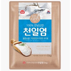 해표 천일염 굵은소금, 5kg, 1개
