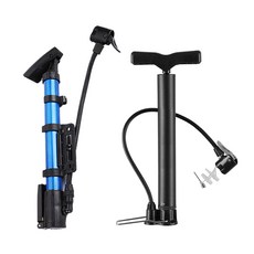휴대용 자전거 타이어 바람 공기주입기 에어 펌프 프레스타 슈레더 던롭 밸브 아답터 발펌프, 첼리B-170 자전거펌프, 1개