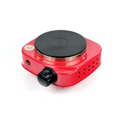 모카핫플레이트 모카포트용 가열 커피인덕션 히터, 빨간색 사각형 500W 3핀 플러그, 1개