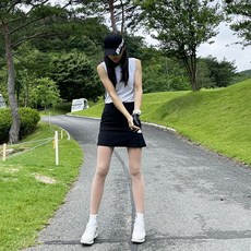 투솜 여자골프치마 여성골프스커트 스윙 백플리츠 골프치마바지 빅사이즈 여자골프웨어 포켓 주름 기본 여성골프웨어