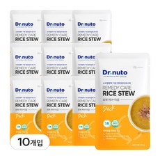 닥터뉴토 강아지 영양 죽 보양식 (국내산 닭 오리 사용 / 애견 습식사료 삼계죽 미음 노견), 10개, 120g