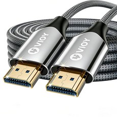 VIOY HDMI 케이블 2.1 6m(20피트) 8K@60HZ 4K 120HZ HDMI 코드 (HDCP 2.2&2.3 다이내믹 HDR) 사운드바 TV PS5/PS4, 20FT