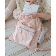 [무쿠앤에보니] Ridge String 백팩 _ Pink